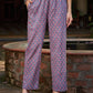 Floral Printed Thread Work Pure Cotton Kurta With Trousers & Dupatta
