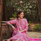 Floral Printed Tie-Up Neck Pure Cotton Kurta With Trousers & Dupatta
