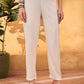 Floral Yoke Design V-Neck Straight Kurta With Trousers & Dupatta