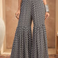 Geometric Printed Tiered A-Line Kurti with Sharara