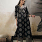 Geometric Printed V-Neck A-Line Pure Cotton Kurta With Palazzo & Dupatta