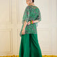 Printed Short Sleeve Shrug Top & Palazzos Co-Ords