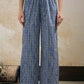 Striped Mandarin Collar Cambric Cotton Straight Kurta With Palazzo