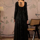 Striped Round Neck Long Sleeves Regular Sequinned Anarkali Kurta
