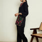 Women Embroidered Regular Thread Work Woollen Kurta with Trousers