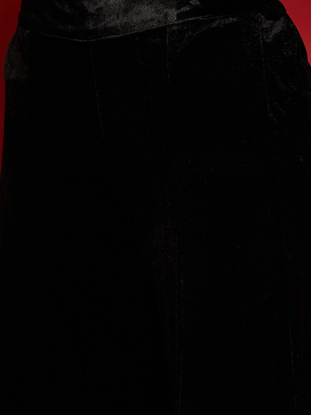 Women Embroidered Regular Velvet Kurta with Palazzos