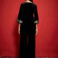 Women Embroidered Regular Velvet Kurta with Palazzos