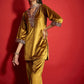 Women Embroidered Regular Velvet Kurta with Palazzos