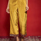 Women Embroidered Regular Velvet Kurta with Palazzos