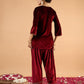Women Ethnic Motifs Embroidered Above Knee Regular Kurta with Patiala