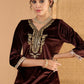 Women Ethnic Motifs Embroidered Kurta with Palazzo