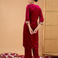 Women Ethnic Motifs Embroidered Kurta with Trousers