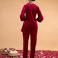 Women Ethnic Motifs Embroidered Kurti with Trousers