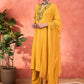 Women Floral Embroidered Kurta with Palazzo & Dupatta