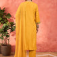 Women Floral Embroidered Kurta with Palazzo & Dupatta