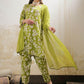 Women Floral Printed Kurta with Trouser & Dupatta