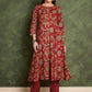 Women Floral Printed Regular Pure Cotton Kurta with Trousers