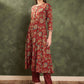Women Floral Printed Regular Pure Cotton Kurta with Trousers