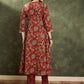 Women Floral Printed Regular Pure Cotton Kurta with Trousers