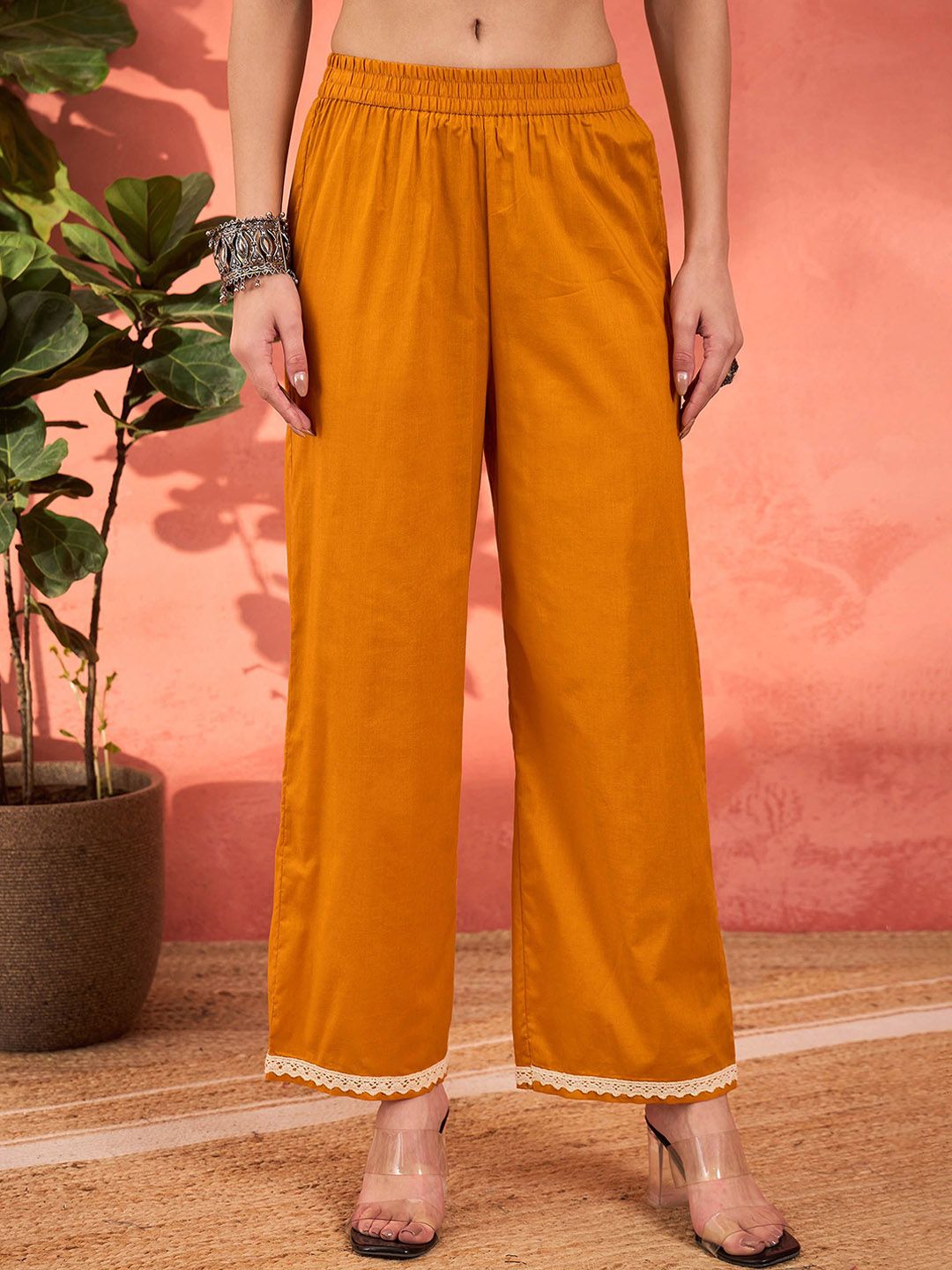 Women Printed Pure Cotton Kurta with Palazzos & With Dupatta