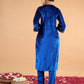 Women Velvet Ethnic Motifs Embroidered Kurta with Trousers