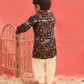 Sishu Boy's' Blue Patola Print Festive Kurta Pyjama Set
