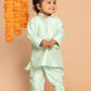 Sishu Boy's' Green Viscose Kurta And Pyjama Set