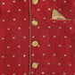 Sishu Boy's Maroon Booti Woven Design Slim Fit Nehru Jacket And Black Kurta With Maroon Dhoti Set