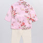 Sishu Boy's Pink Floral Printed Angrakha Kurta Pyjama Set