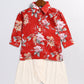 Sishu Boy's Red Floral Printed Kurta Patiala Set