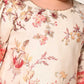 Sishu Girl's Cream Floral Print Kurta Pyjama Set