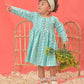 Sishu Girl's Green Chikankari Cotton Kurta