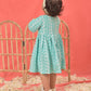 Sishu Girl's Green Chikankari Cotton Kurta