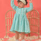Sishu Girl's Green Chikankari Cotton Kurta