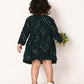 Sishu Girl's Green Mirror Kurta