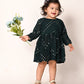 Sishu Girl's Green Mirror Kurta