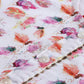 Sishu Girl's' White Floral Printed Linen Kurta And Cream Patiala Set