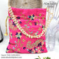 Handmade Square Embroided Wedding Potli