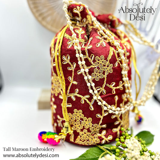 Handmade Little Tall Embroided Potli