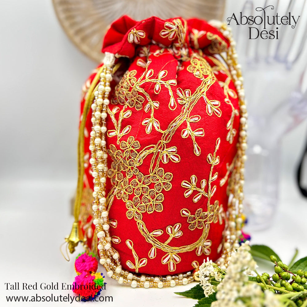 Handmade Little Tall Embroided Potli