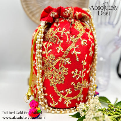 Handmade Little Tall Embroided Potli