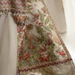 Embellished & Embroidered Ivory Organza Suit