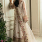 Embellished & Embroidered Ivory Organza Suit