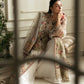 Embellished & Embroidered Ivory Organza Suit