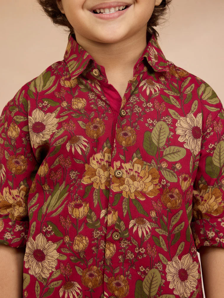 Falsa Cambric Cotton Navratri Boys Kurta Set