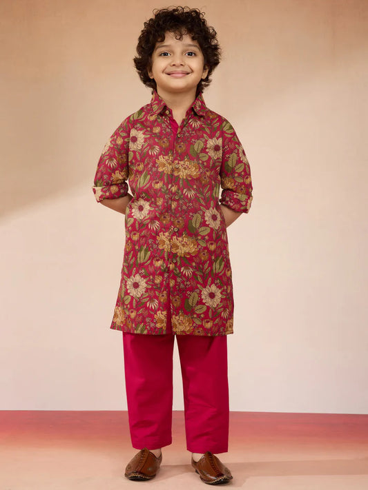 Falsa Cambric Cotton Navratri Boys Kurta Set