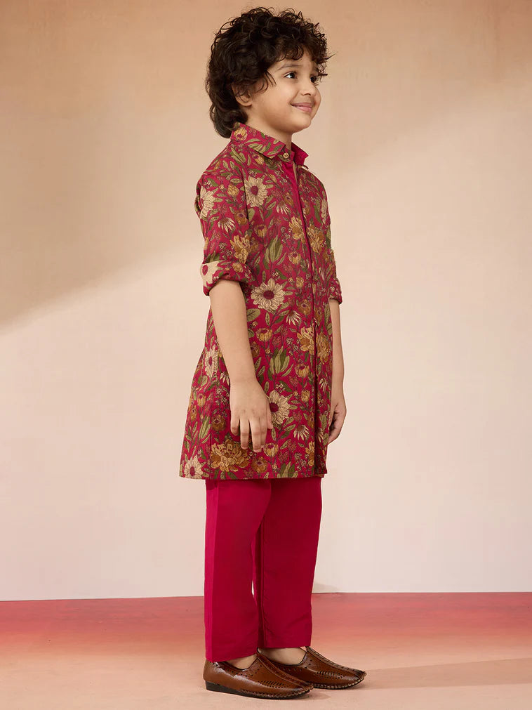 Falsa Cambric Cotton Navratri Boys Kurta Set