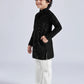 Blue Rayon Casual Boys Kurta Set
