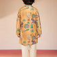 Yellow Polyester Lurex Blend Navratri Boys Kurta Set