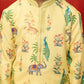 Yellow Rayon Diwali Boys Kurta Set